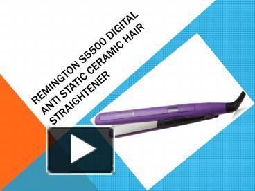 Ppt Remington S5500 Digital Anti Static Ceramic Hair