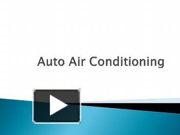Auto Air Conditioning - Automotive Aftermarket Australia presentation ...