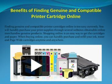 online printer cartridge purchase