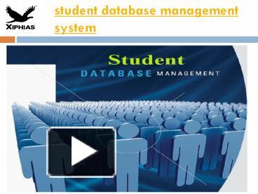 student database management system presentation | free to download