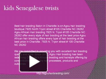 Ppt Kids Hair Braiding Powerpoint Presentation Free To