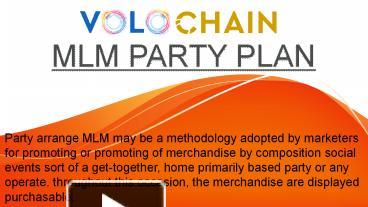 PPT – MLM Party Plan | Home party Plan Software PowerPoint presentation ...