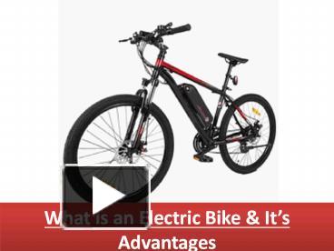 electric bicycle design ppt