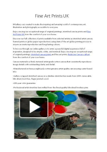 PPT – Fine Art Prints UK PowerPoint presentation | free to download ...