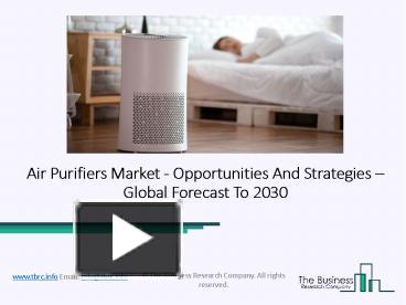 The international Air Disinfection and Purification Machine market ...
