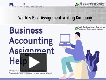 Business Accounting Assignment Help presentation | free to download