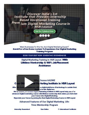 Menggali Potensi Digital Marketing di HSR Layout: Panduan Memilih Kursus yang Tepat