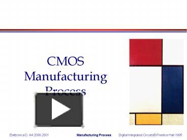 Nmos fabrication steps ppt presentation
