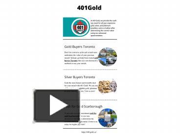 PPT – Gold Buyers Toronto PowerPoint presentation  free to download 