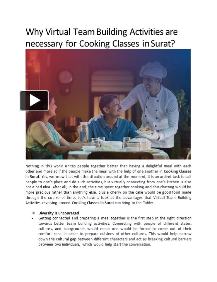 PPT Why Virtual Team Building Activities are necessary for Cooking
