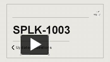 SPLK-3003 Prüfungsinformationen