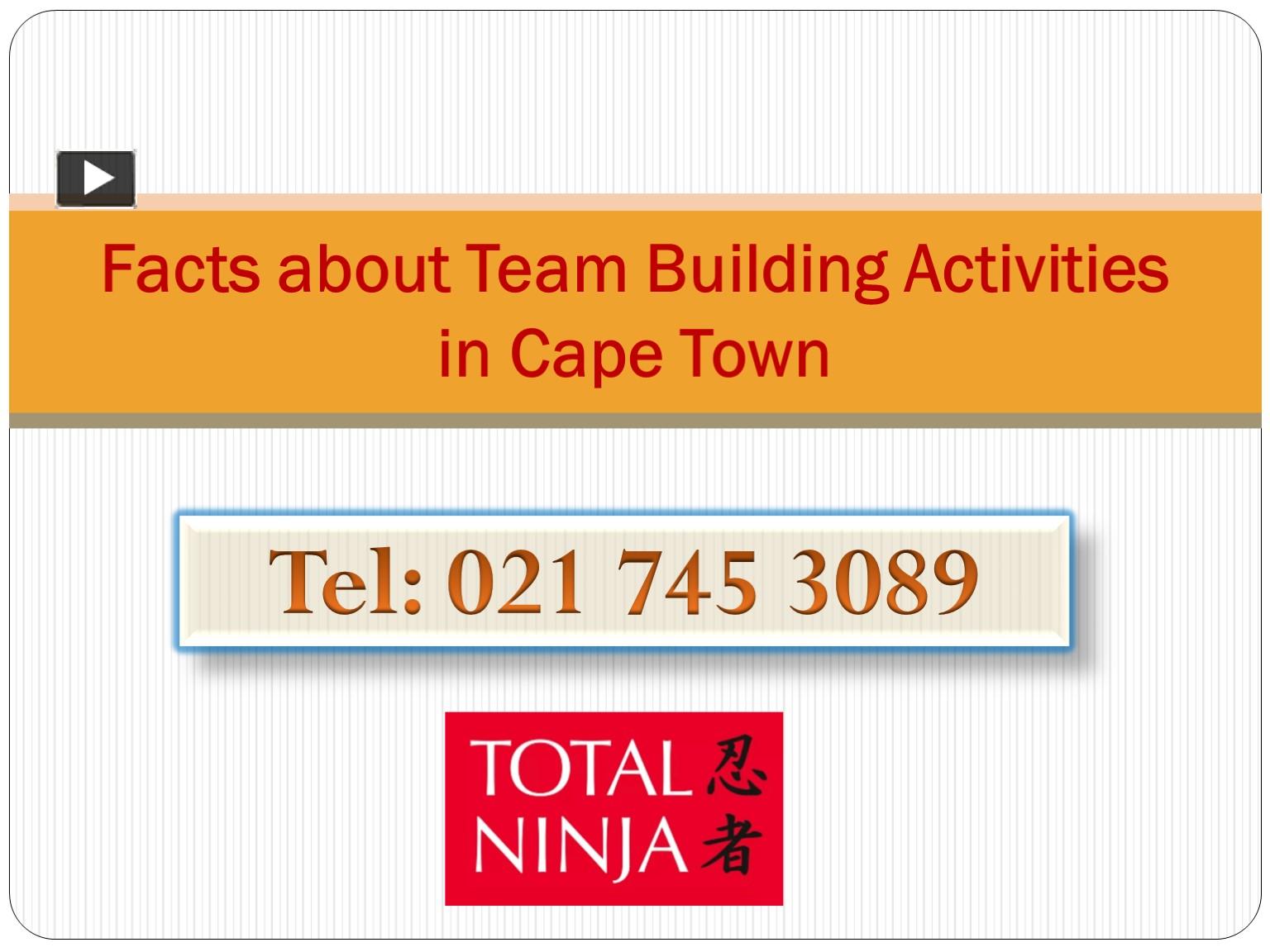 PPT Facts about Team Building Activities in Cape Town PowerPoint