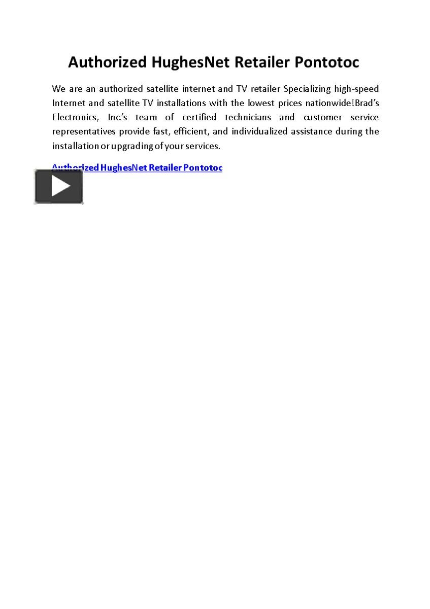 PPT Authorized Hughes Net Retailer Pontotoc PowerPoint presentation
