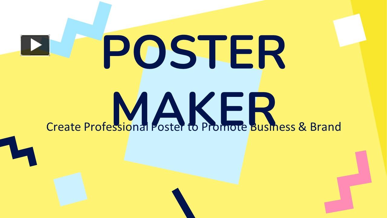 PPT POSTER MAKER APP Create Professional Poster to Promote Business