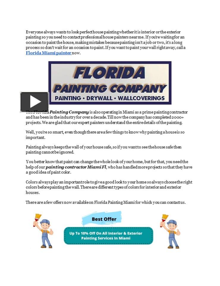 PPT Interior and Exterior Painting Contractors in Miami Fl PowerPoint presentation free to