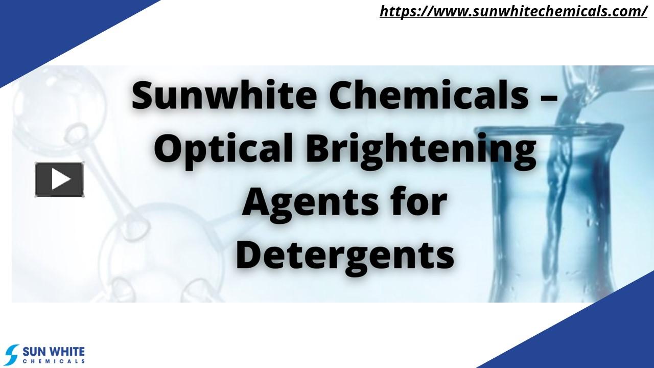 PPT Optical Brightening Agents for Detergents PowerPoint presentation