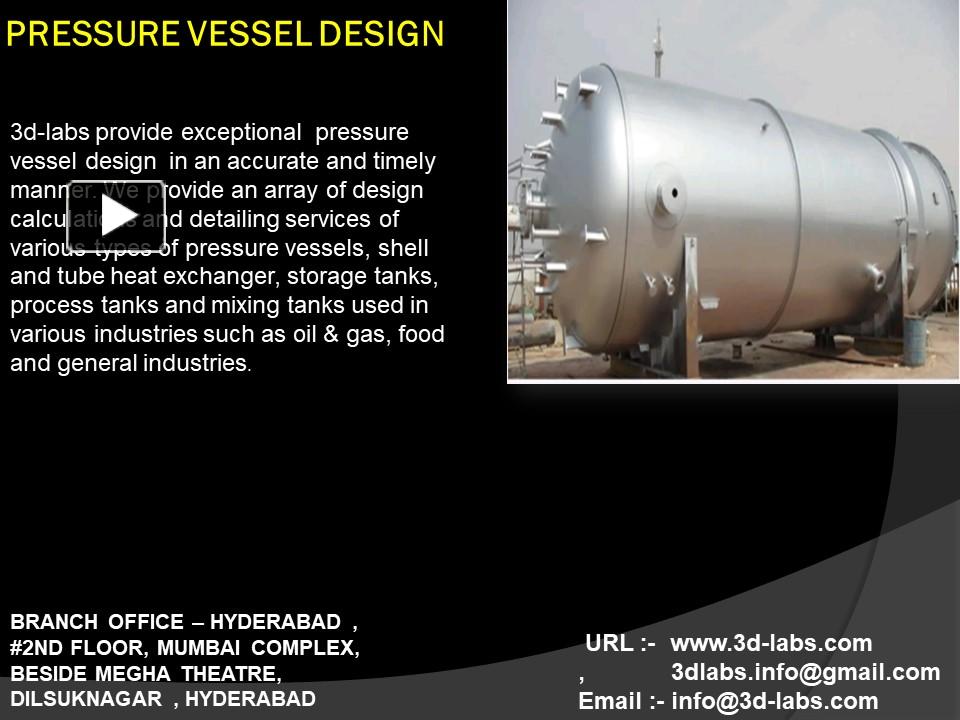 PPT PRESSURE VESSEL DESIGN PowerPoint presentation free to download