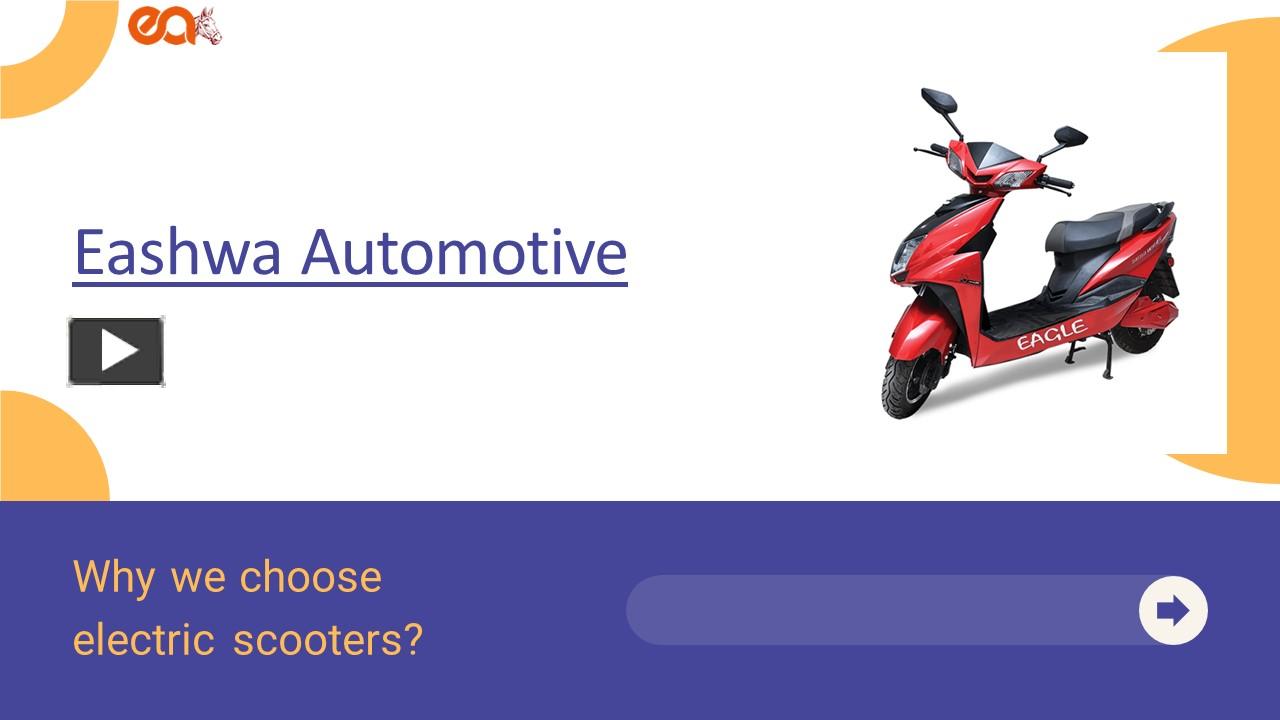 PPT Why we choose electric scooter? PowerPoint presentation free to