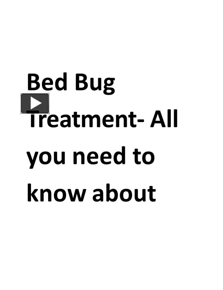 PPT Bed Bug Treatment All You Need to Know About PowerPoint