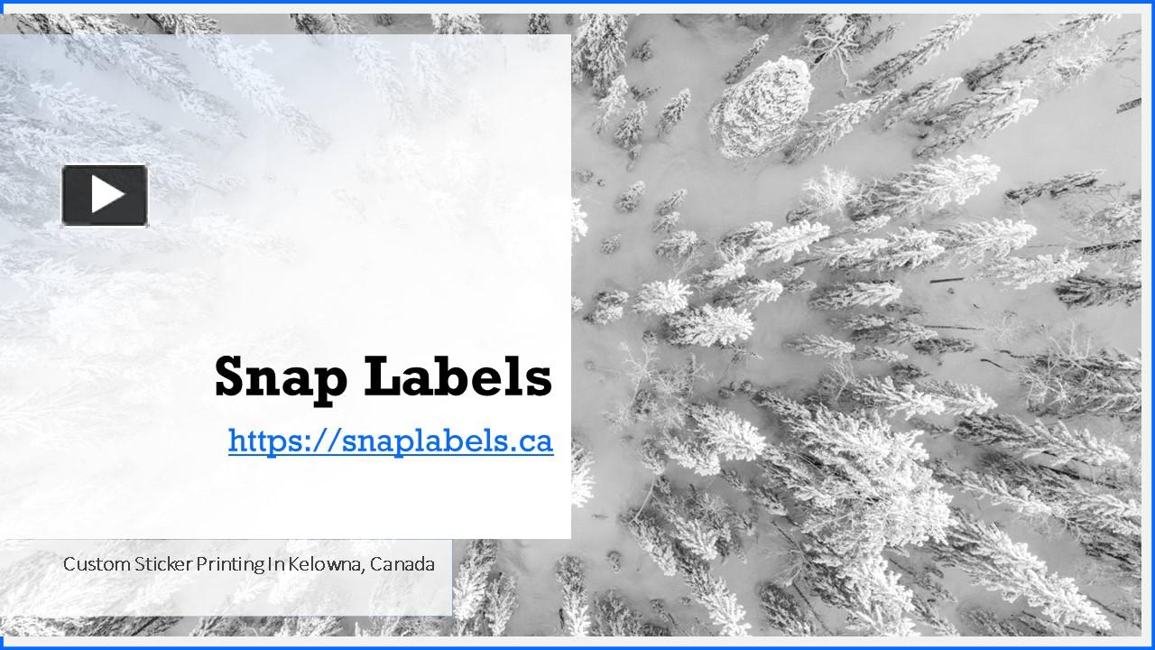 PPT Custom Sticker Printing Company In Kelowna PowerPoint