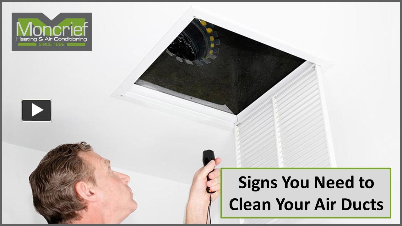PPT Signs That You Need Air Duct Cleaning PowerPoint presentation