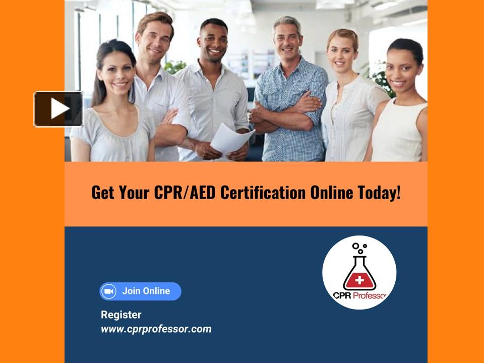 PPT Get Your CPR/AED Certification Online Today PowerPoint