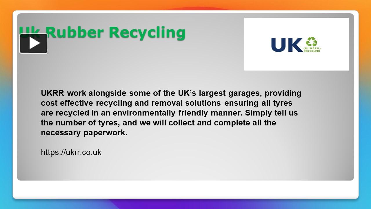 PPT Scrap Tyre collection & Disposal Tyre collection Recycling Center