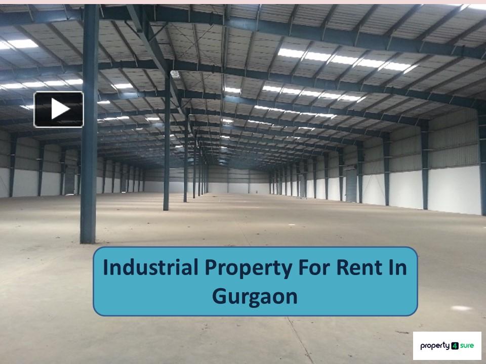 PPT Industrial Property For Rent In Gurgaon Industrial RCC For Rent