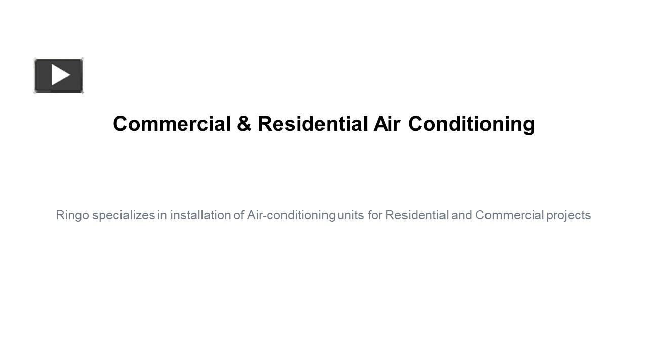 PPT Commercial Air Conditioning in Dubai PowerPoint presentation