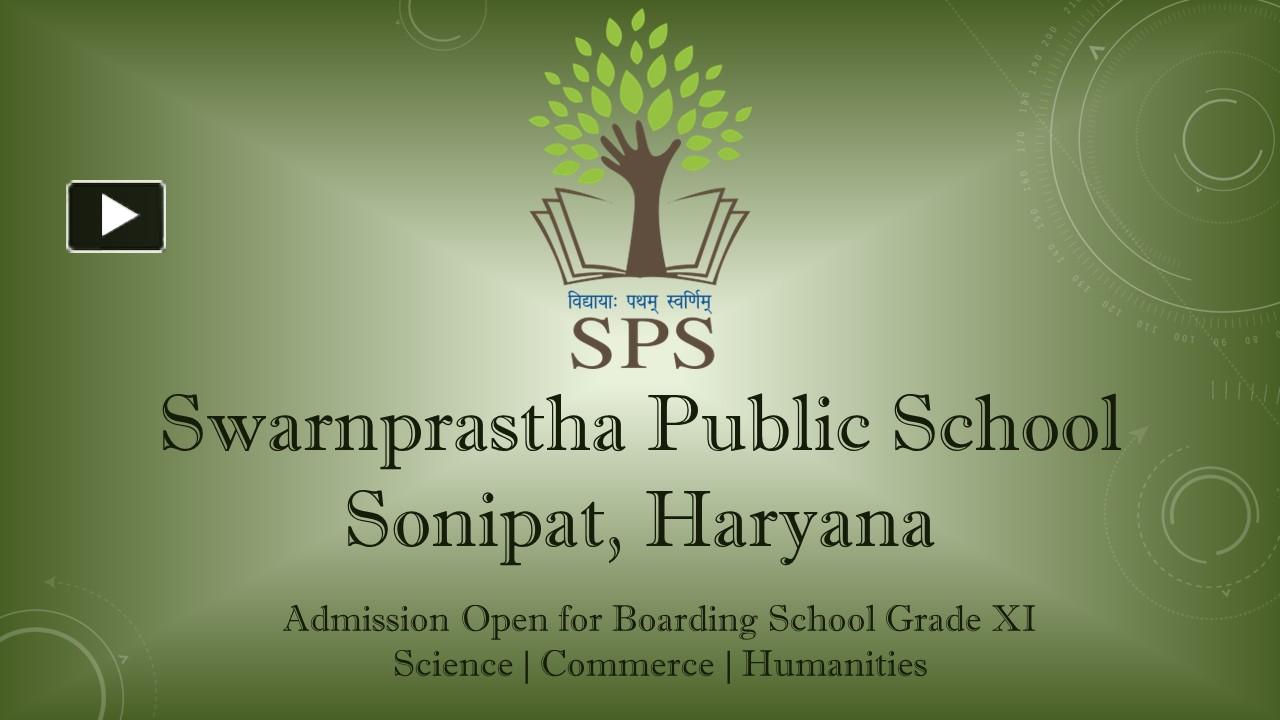 PPT Top Boarding School in Sonipat,Haryana PowerPoint presentation free to download id
