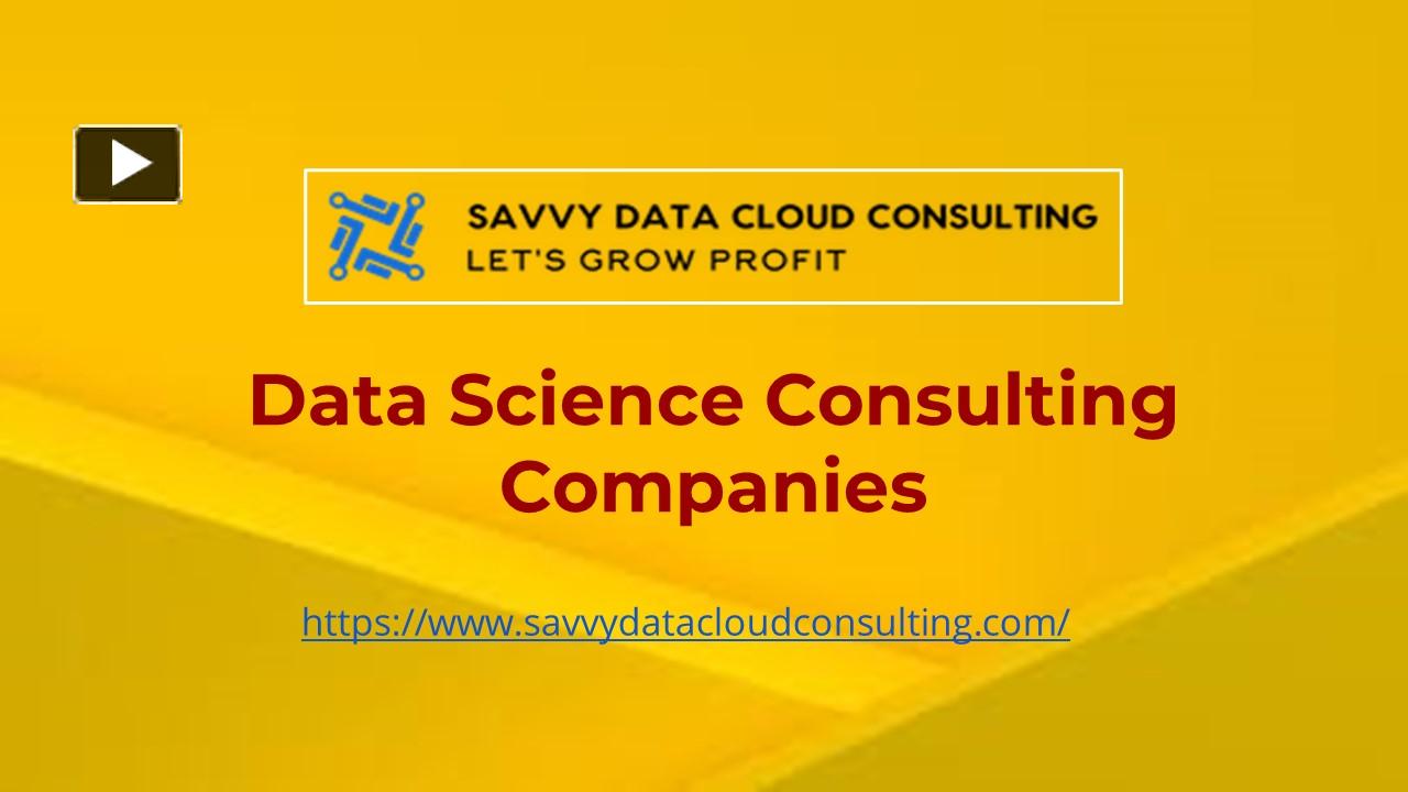 PPT Data Science Consulting Companies PowerPoint presentation free