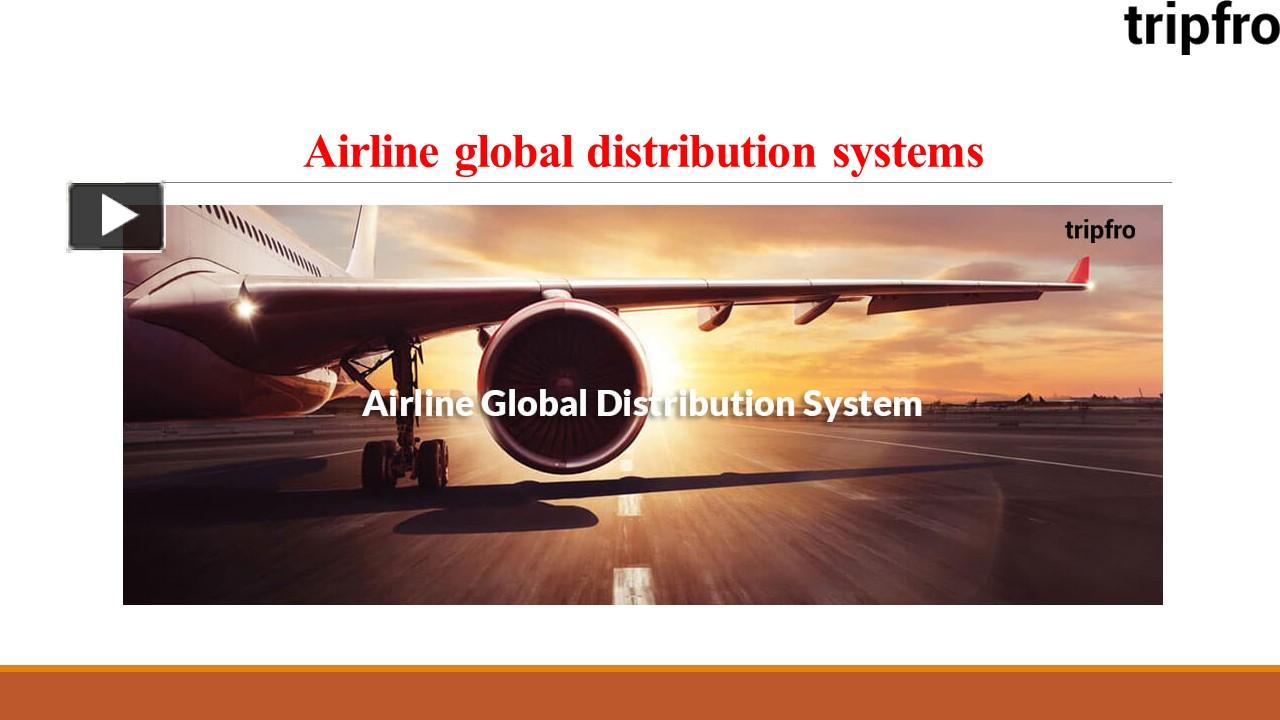 PPT Airline global distribution systems PowerPoint presentation
