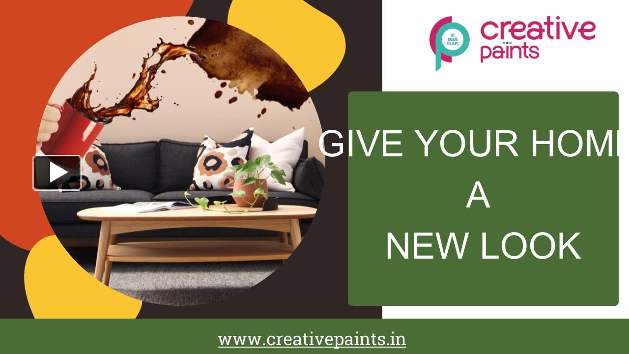 PPT find the best interior paint suppliers Creative Paints