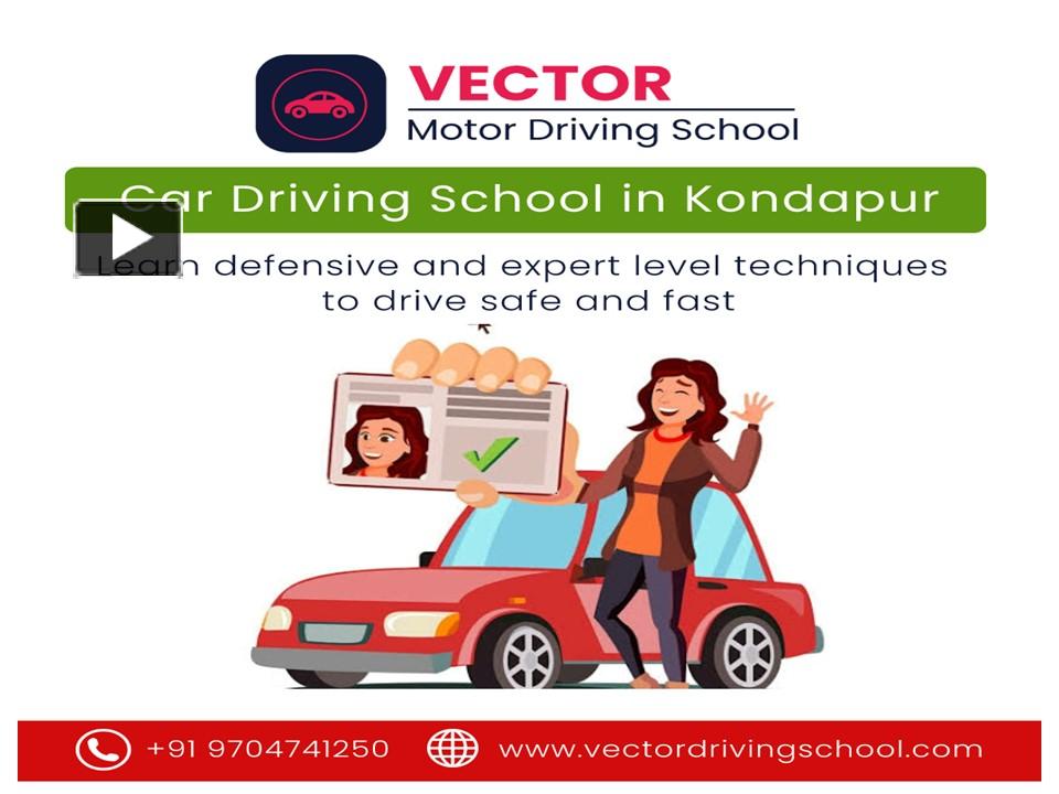 PPT Car Driving school in Kondapur Hyderabad PowerPoint presentation