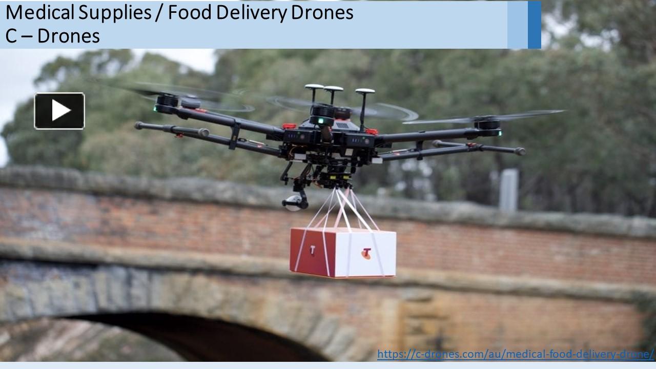 PPT Medical supplies/Food delivery drones in Australia PowerPoint