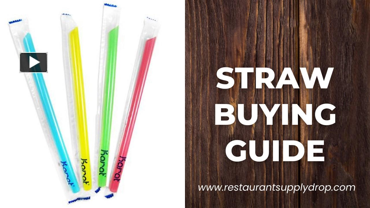PPT Straw Buying Guide PowerPoint presentation free to download