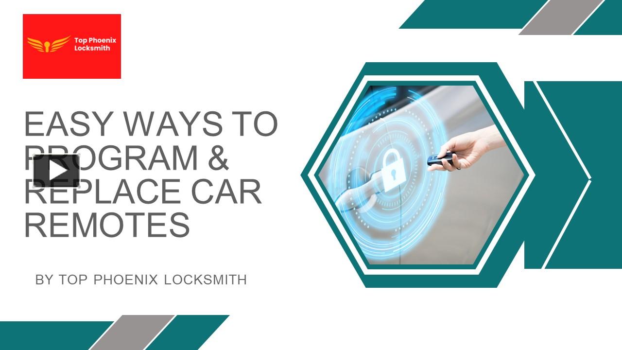 PPT EASY WAYS TO PROGRAM & REPLACE CAR REMOTES PowerPoint