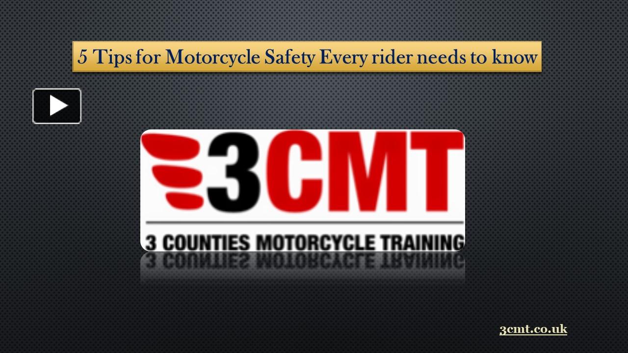 PPT 5 Tips for Motorcycle Safety Every rider needs to know PowerPoint