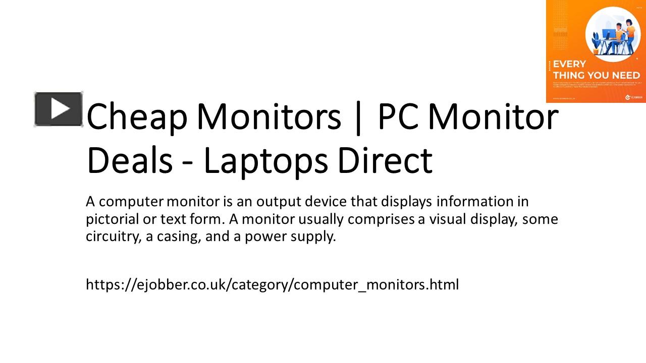 PPT Cheap Monitors PC Monitor Deals Laptops Direct PowerPoint