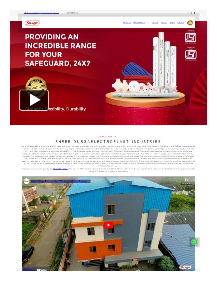 PPT Shree Durga Electroplast One of the Best Electrical Pvc Pipe