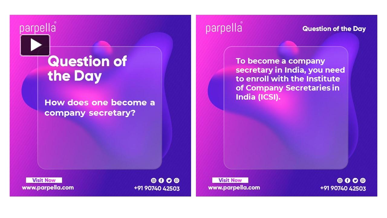 PPT How Does One Become A Company Secretary PowerPoint Presentation Free To Download Id 