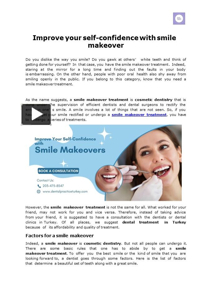 PPT Improve your selfconfidence with smile makeover PowerPoint