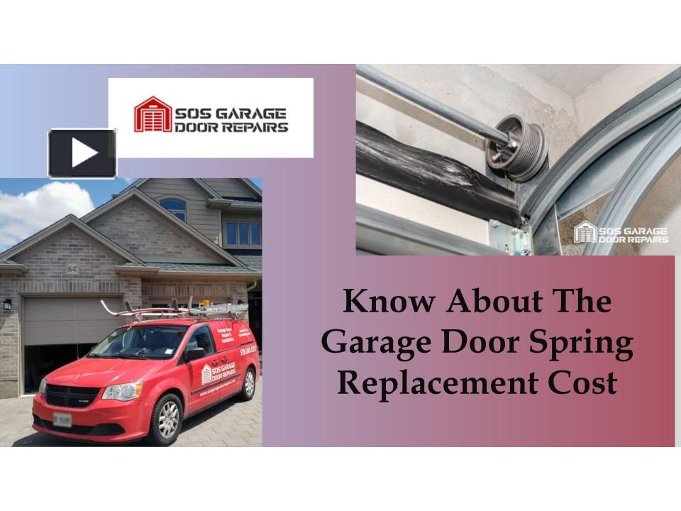 PPT Know About The Garage Door Spring Replacement Cost PowerPoint presentation free to