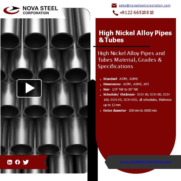 PPT Large Diameter Pipe High Nickel Alloy Pipes and Tubes S355