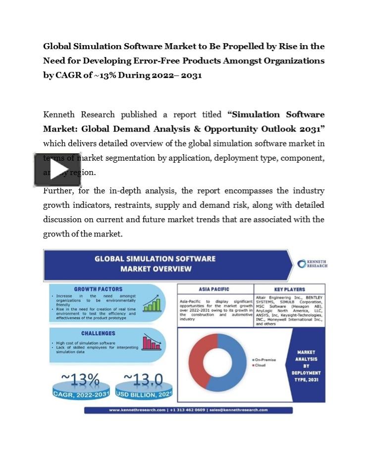 PPT Global Simulation Software Market PowerPoint presentation free