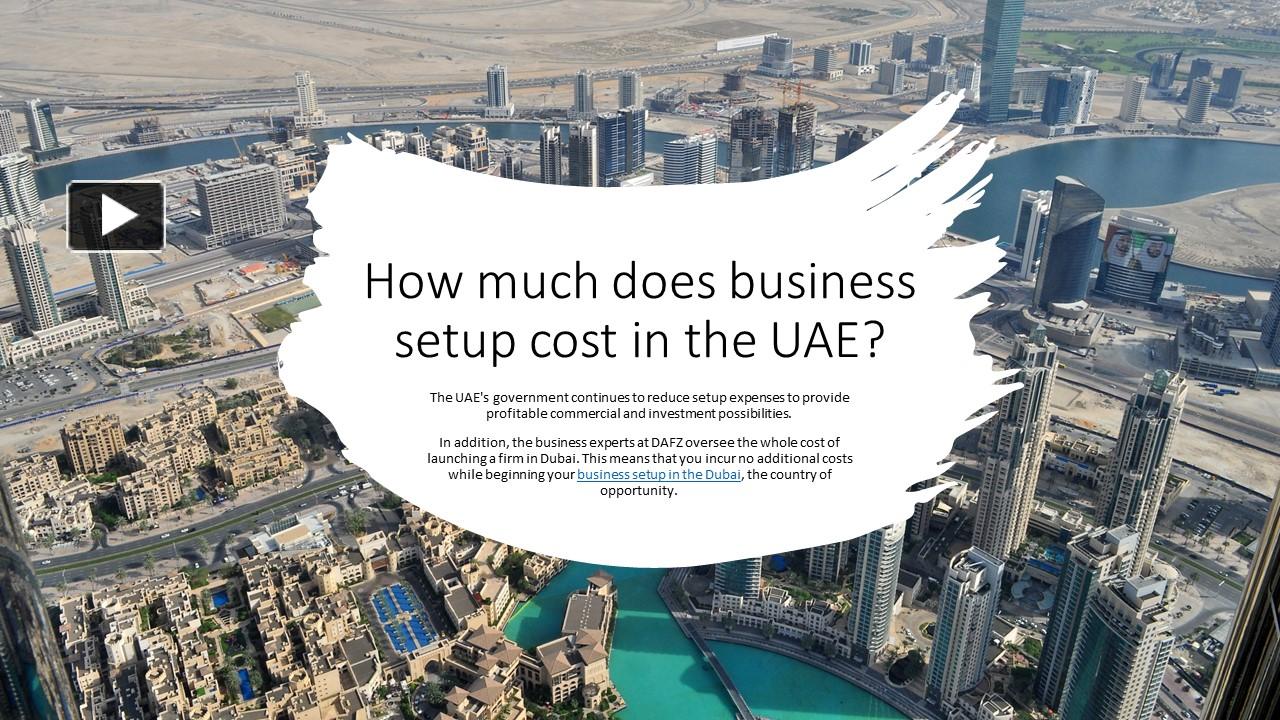 PPT How much does business setup cost in the UAE? PowerPoint