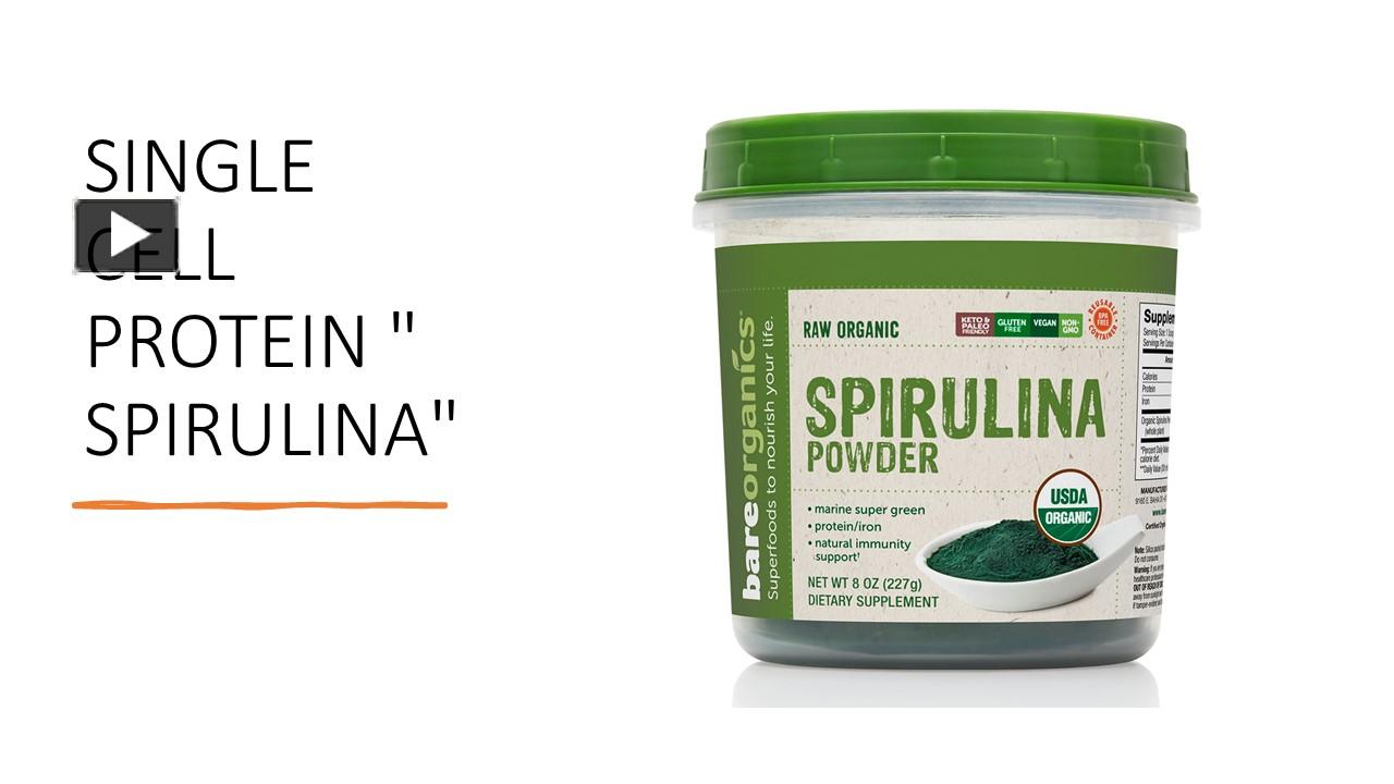 PPT spirulina cultivation and marketig stratagy in india PowerPoint