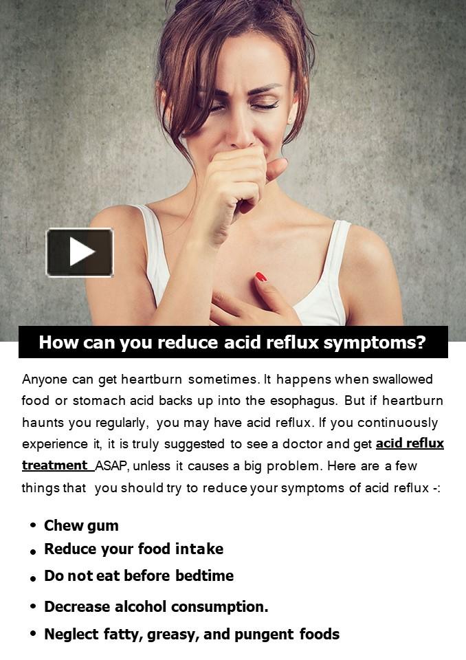 PPT How can you reduce acid reflux symptoms? PowerPoint presentation