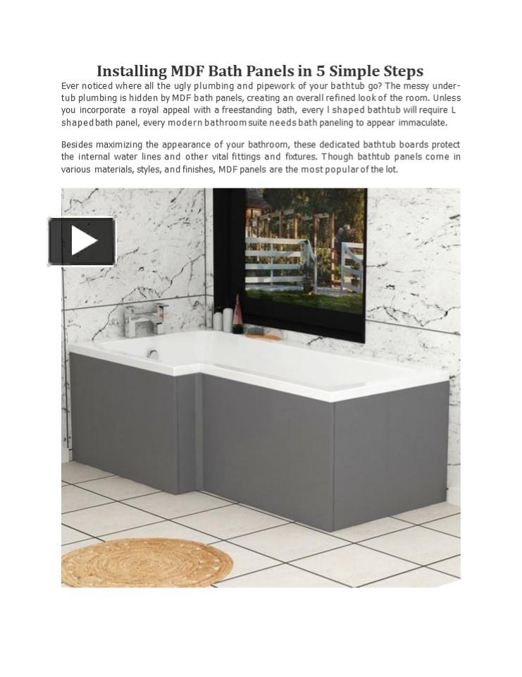 PPT Installing MDF Bath Panels in 5 Simple Steps (1) PowerPoint presentation free to