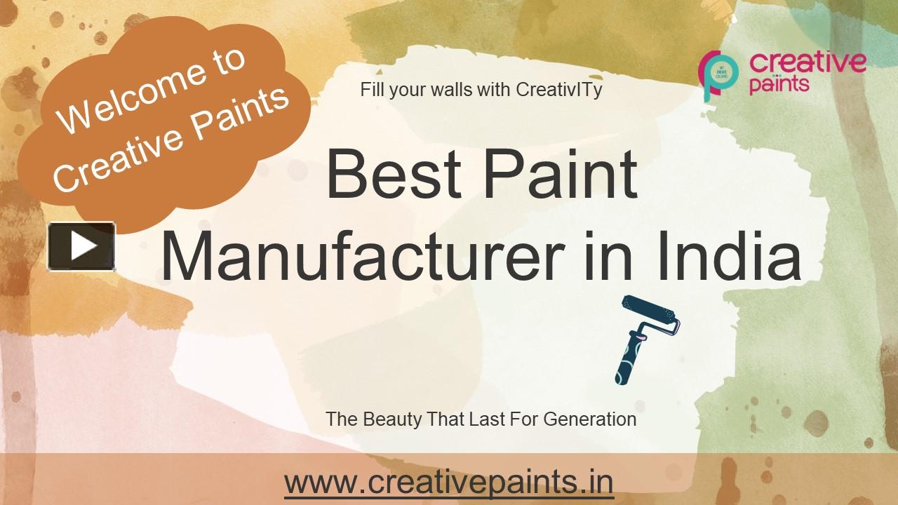 PPT Paint Walls With Best Exterior Paint India Creative Paints